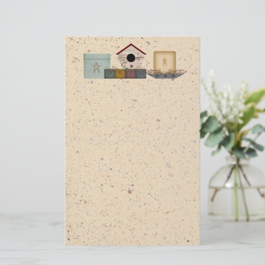 Primitive Sammelspeicher Briefpapier (Stehend Vorderseite)