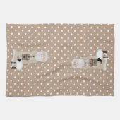 Primitive Santa Kitchen Handtuch (Horizontal)