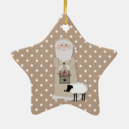 Primitive Santa Ornament (Hinten)