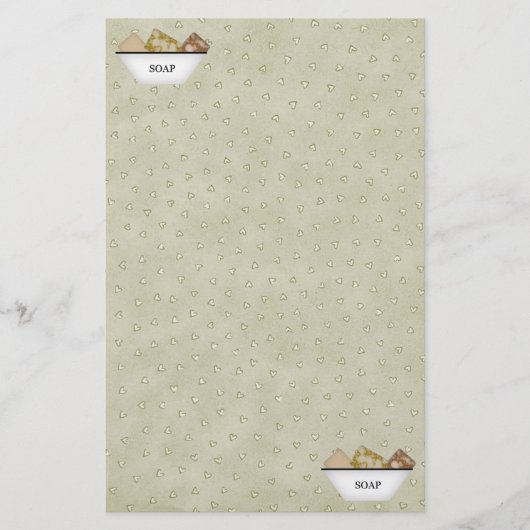Primitive Seifen Schreibwaren Briefpapier (Vorderseite)