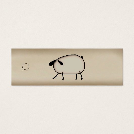 Primitive Sheep Skinny Hang Tag (Vorderseite)