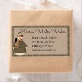 Primitive Snowman-Adresse/Versandmarke (Insitu)