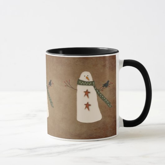Primitive Snowman-Tasse Tasse (Rechts)
