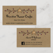 PRIMITIVE STAR & BERRIES AUF DER KRAFT-GESCHÄFTSKA VISITENKARTE (Vorne/Hinten)