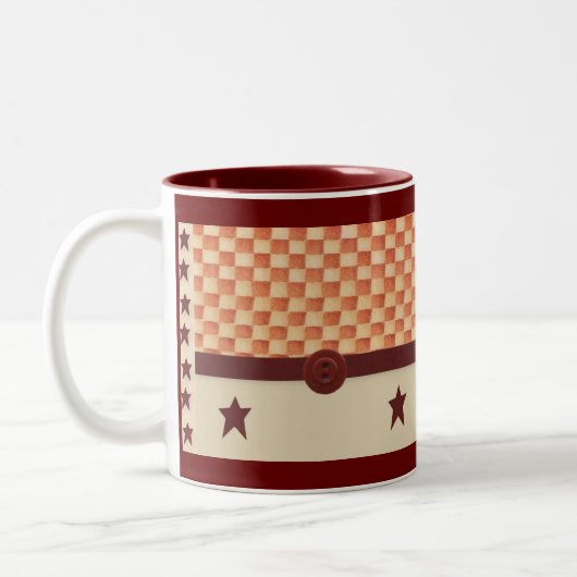 Primitive Sterne-Tasse Zweifarbige Tasse (Links)
