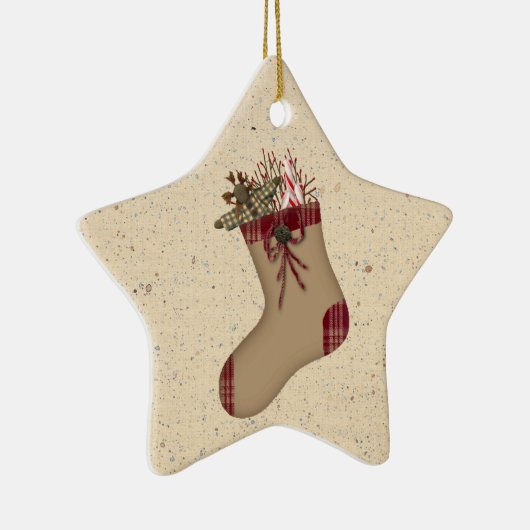 Primitive Strumpf-Ornament Keramikornament (Rechts)