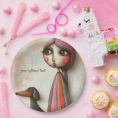 Primitive Texturierte Party-Teller aus texturierte Pappteller (Party)