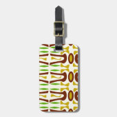 Primitive Tiki Jungle Kitschy Fun Epic Muster Gepäckanhänger (Vorderseite vertikal)