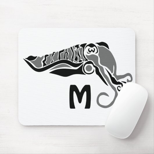 Primitive Tintenfische im dunklen Stift Mousepad (Mit Mouse)