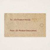 Primitive Tree Hang Tag (Rückseite)