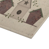 Primitive Vogelhaus Glass Cutting Board Schneidebrett (Ecke)