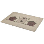 Primitive Vogelhaus Glass Cutting Board Schneidebrett (Ecke)