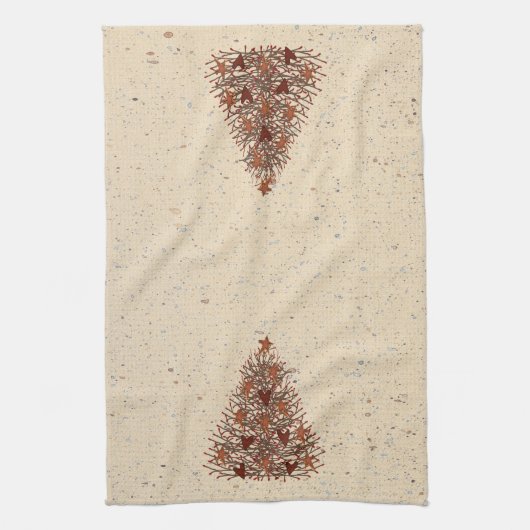 Primitive Weihnachtsbaum Küchentücher (Vertikal)