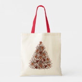 Primitive-Weihnachtsbaum-Tasche Tragetasche (Rückseite)