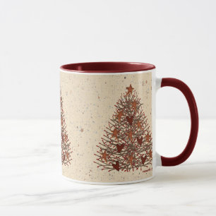 Primitive Weihnachtsbaum-Tasse Tasse