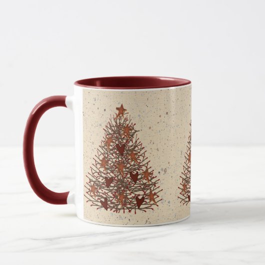 Primitive Weihnachtsbaum-Tasse Tasse (Links)