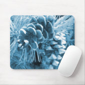 Primitive Weihnachtskiefer Eis Blaupinecon Mousepad (Mit Mouse)