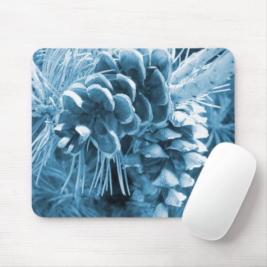 Primitive Weihnachtskiefer Eis Blaupinecon Mousepad (Mit Mouse)