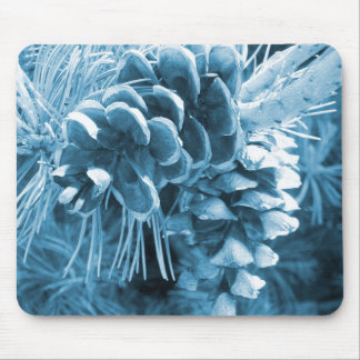 Primitive Weihnachtskiefer Eis Blaupinecon Mousepad