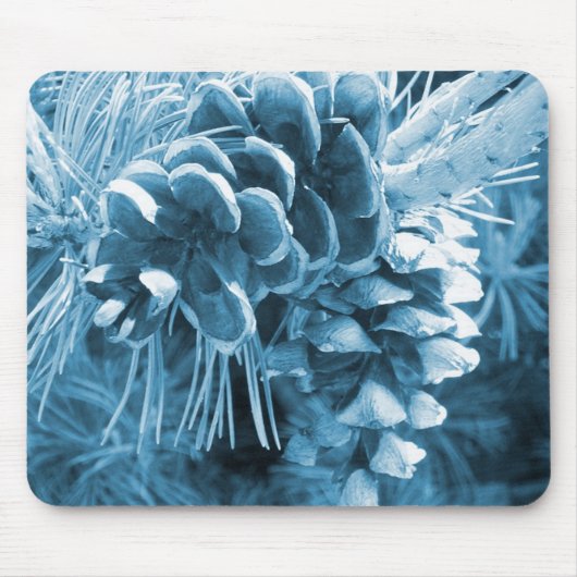 Primitive Weihnachtskiefer Eis Blaupinecon Mousepad (Vorne)