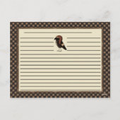 Primitive Weihnachtskrebskulpturen Feiertagspostkarte (Rückseite)