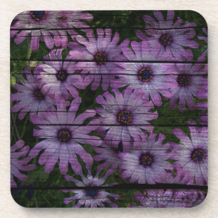 Primitive Western Land Stall plank lila daisy Untersetzer