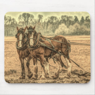 Primitive Western Land Tierzuchtpferde Mousepad