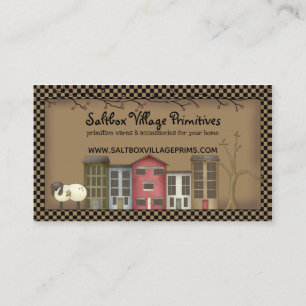 Primitive Zuhause Business Card Visitenkarte