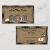 Primitive Zuhause Business Card Visitenkarte (Vorne/Hinten)