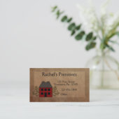 Primitive Zuhause Business Card Visitenkarte (Stehend Vorderseite)