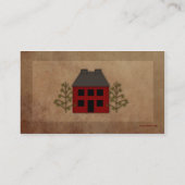 Primitive Zuhause Business Card Visitenkarte (Rückseite)