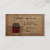 Primitive Zuhause Business Card Visitenkarte (Vorderseite)