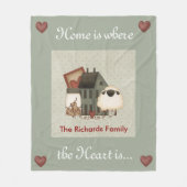 Primitive Zuhause Fleecedecke (Vorderseite)