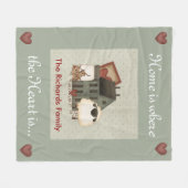 Primitive Zuhause Fleecedecke (Vorderseite (Horizontal))