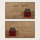 Primitive Zuhause Hang Tag (Vorne & Hinten)