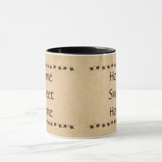 Primitive Zuhause Sweet Zuhause Tasse (Zentrum)