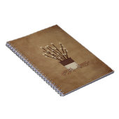 Primitive Zweiglampen-Notebook Notizblock (Rechte Seite)