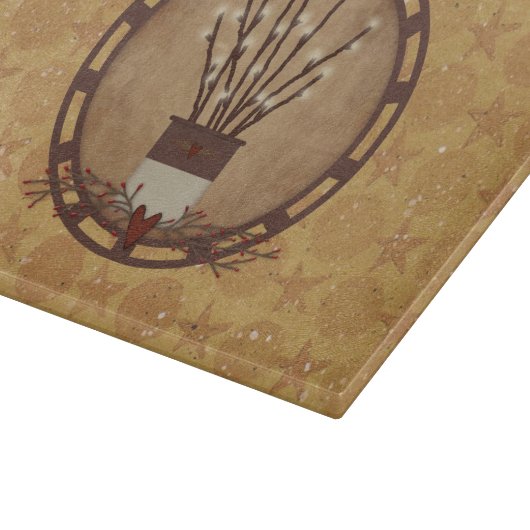 Primitive Zweiglampen Schneidebrett (Ecke)