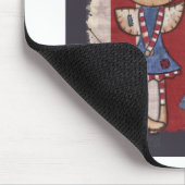 Primitiver amerikanischer Engel - Happy 4. Juli Mousepad (Ecke)