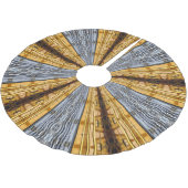 Primitiver Futuristischer Baumrock Polyester Weihnachtsbaumdecke (Schrägansicht)