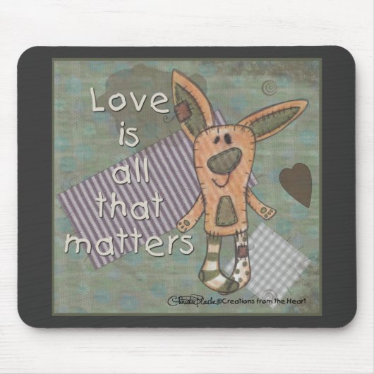 Primitiver Hase Mousepad (Vorne)