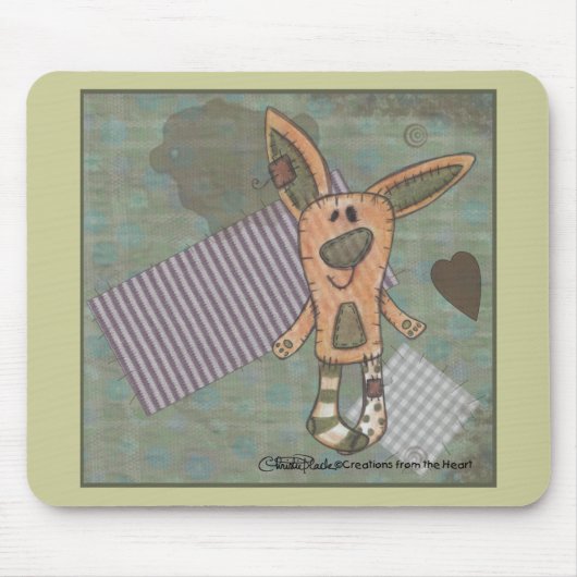 Primitiver Hase Mousepad (Vorne)