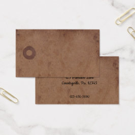 Primitiver Kaffee verklebt Hang Tag