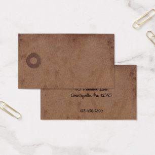 Primitiver Kaffee verklebt Hang Tag
