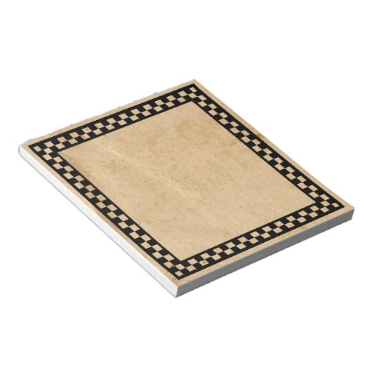 Primitiver Karo Notepad Notizblock (angewinkelt)