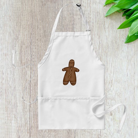 Primitiver Land Gingerbreadmann mit Bogen Schürze