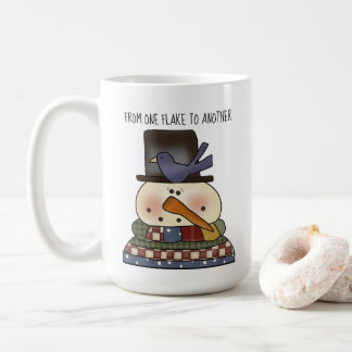Primitiver Snowman-Kaffee-Cup Kaffeetasse