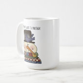 Primitiver Snowman-Kaffee-Cup Kaffeetasse (Vorderseite Links)