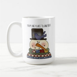 Primitiver Snowman-Kaffee-Cup Kaffeetasse