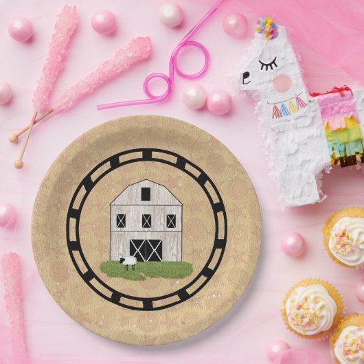 Primitiver Stall Pappteller (Party)